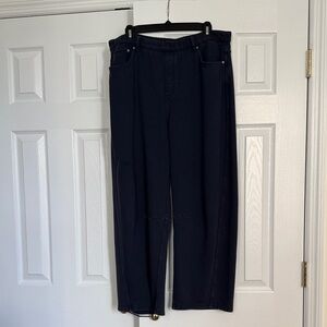 Gap Women’s Heavyweight French Terry Barrel Sweatpants - Blue Size L